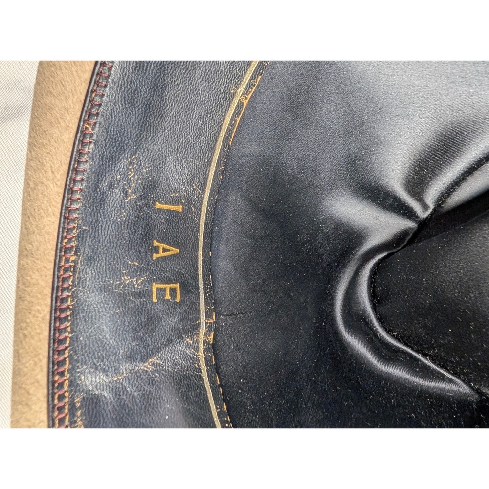 Vintage Capper &‎ Capper Churchill Ltd Fedora Hat Mens Tan Beige Feather Detail - Picture 9 of 13